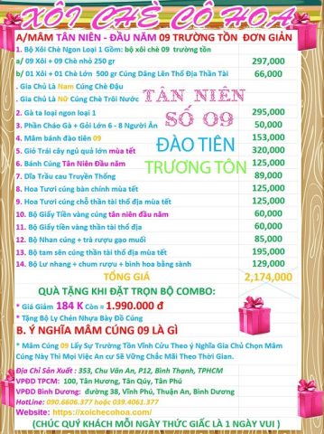Mâm cúng đầu năm với các tầng lễ vật được sắp xếp trang trọng