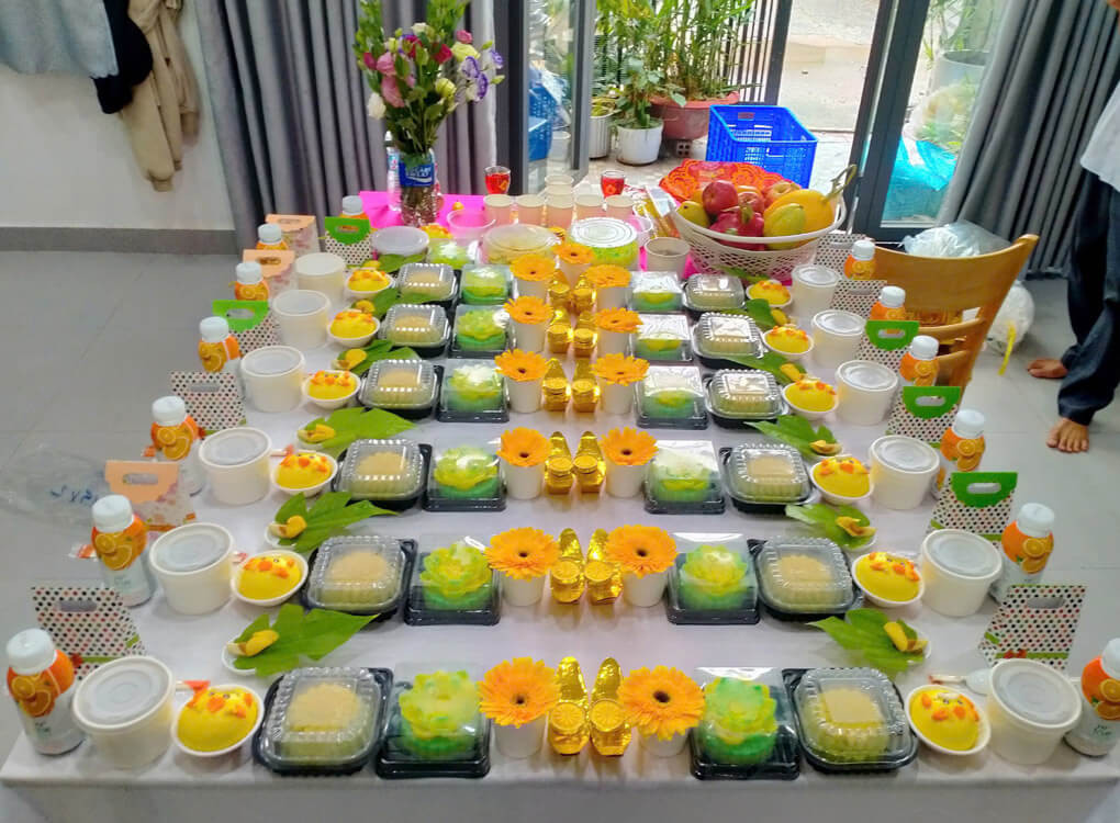 Mâm cúng đầy tháng bé trai 10