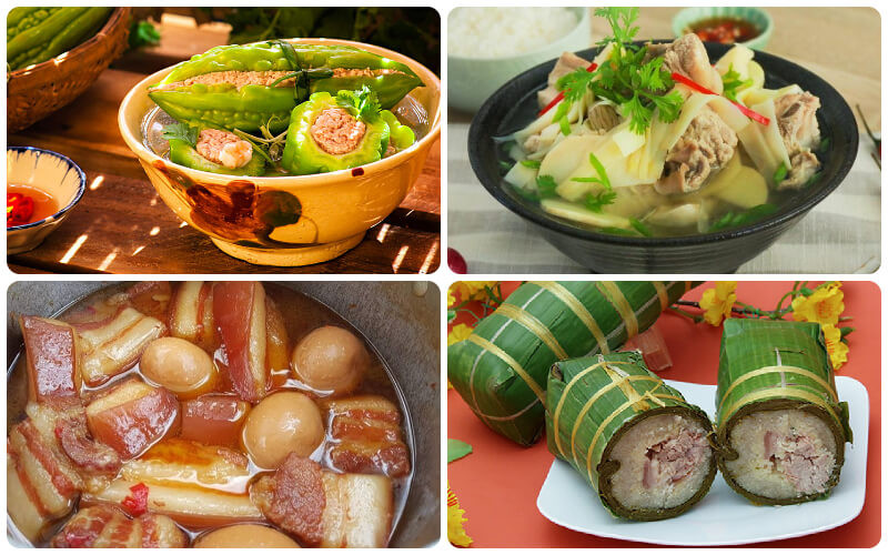 Mâm cúng miền Nam thường có các món ăn đậm đà và thanh mát