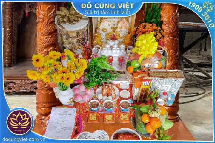 Mâm cúng thần tài