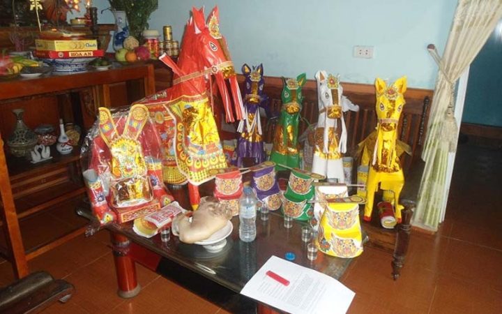 Mâm lễ cúng tạ đất cuối năm trang trọng