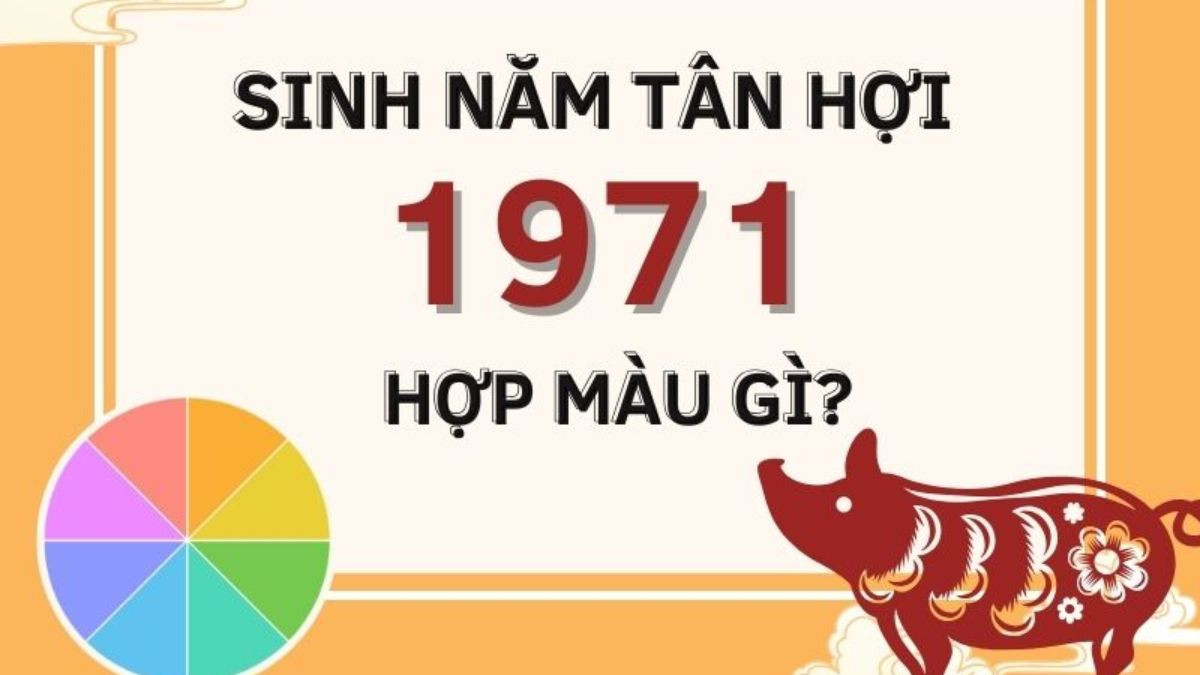 Màu sắc hợp và kỵ với tuổi Tân Hợi 1971