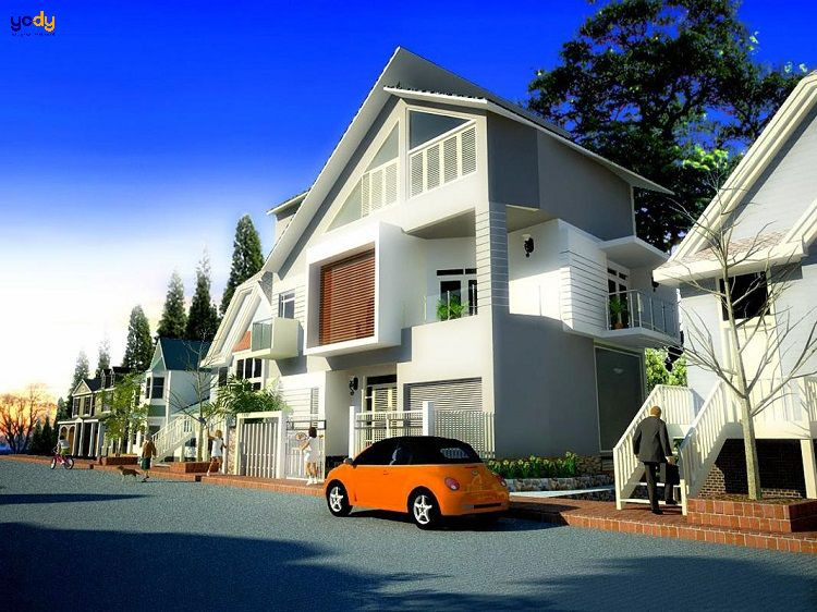 Minh họa hướng nhà tốt cho nam mạng theo Bát Trạch