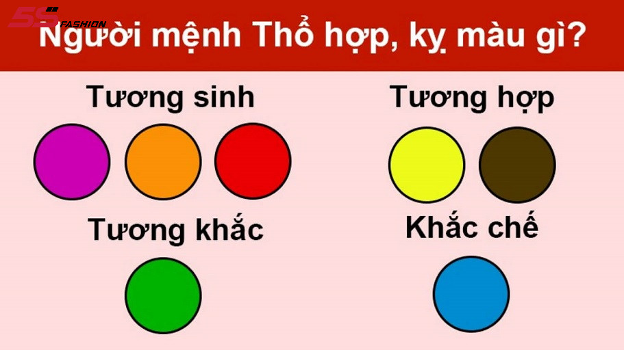 Người mệnh Thổ đặc biệt hợp với màu sắc của hành Hỏa