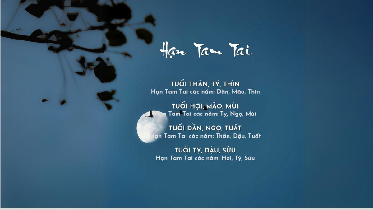 Sơ đồ minh họa cách xác định năm Tam Tai cho tuổi Thìn