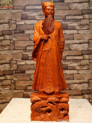 Tượng Khổng Minh Gỗ Hương ( cao 70 ) Tượng Khổng Minh Gỗ Hương ( cao 70 )