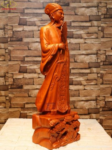 Tượng Khổng Minh Gỗ Hương ( cao 70 ) Tượng Khổng Minh Gỗ Hương ( cao 70 )