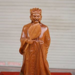 Tượng Khổng Minh Gỗ Bách Xanh