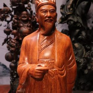 Tượng Khổng Minh Gỗ Hương 60
