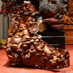 Tượng Di Lặc Ngũ Tiểu Đứng Bao Tiền
