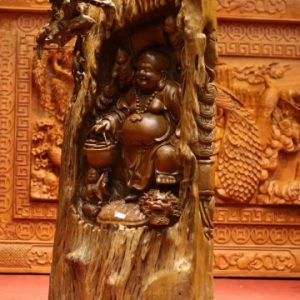 Tượng Phật Di Lặc Tam Tiểu Đứng Long Quy