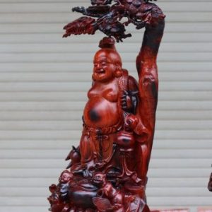 Tượng Di Lặc Tam Tiểu Ngồi Cây Tùng