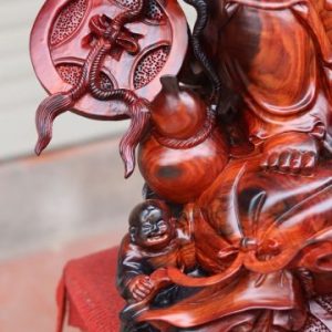 Tượng Di Lặc Tam Tiểu Ngồi Cây Tùng