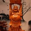Tượng Di Lặc Dâng Vàng Gỗ Hương 80 Tượng Di Lặc Dâng Vàng Gỗ Hương 80