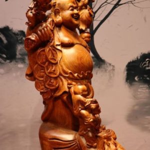 Tượng Di Lặc Ngũ Tiểu Vác Cành Đào