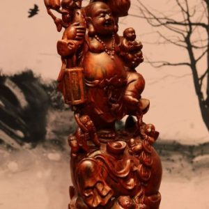 Tượng Di Lặc Ngũ Tiểu Vác Cành Đào