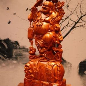 Tượng Di Lặc Ngũ Tiểu Gánh Gậy