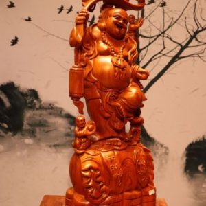 Tượng Di Lặc Ngũ Tiểu Gánh Gậy