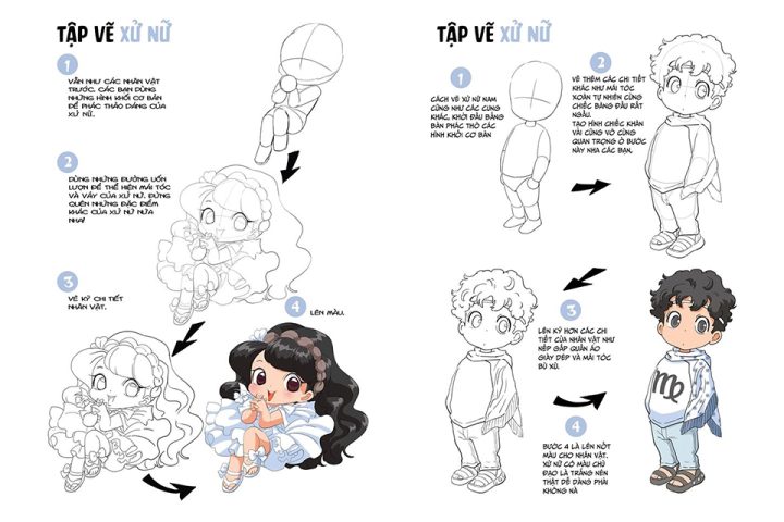 Tranh Tô Màu Anime 12 Cung Hoàng Đạo – Bộ Sưu Tập Đẹp, Dễ In & Mang Ý Nghĩa Riêng