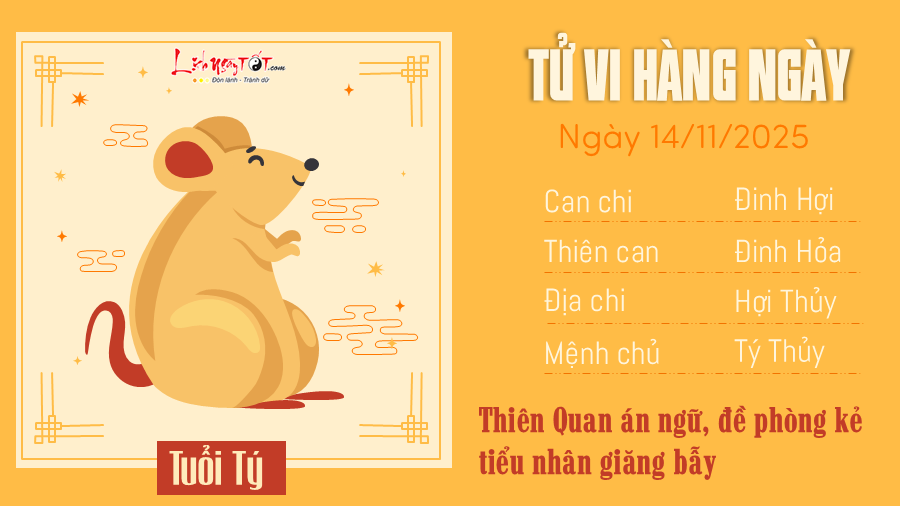 Tử vi tuổi Tý hôm nay