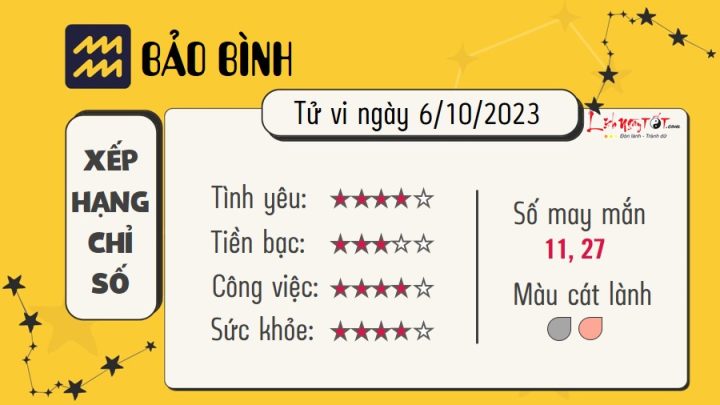 tử vi cung bảo bình
