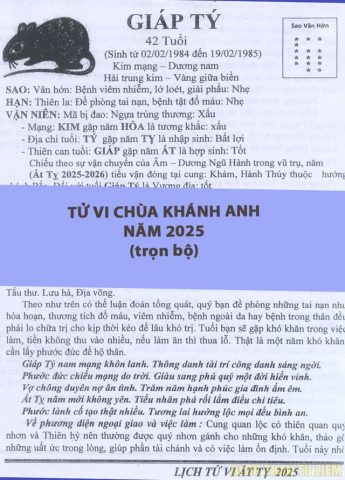 Xem Tử Vi Chùa Khánh Anh 2020 – Dự Đoán Vận Mệnh 12 Con Giáp Chính Xác Nhất