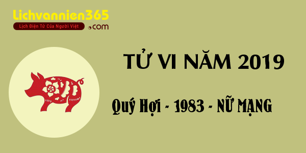 tử vi tuổi Quý Hợi 2019 nữ mạng