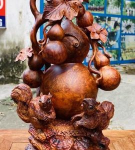 Hồ Lô Sóc Gỗ Nu Sưa