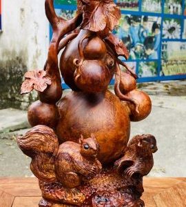 Hồ Lô Sóc Gỗ Nu Sưa