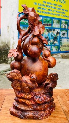 Hồ Lô Sóc Gỗ Nu Sưa