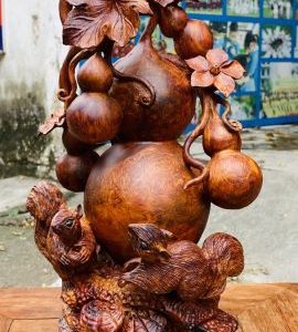 Hồ Lô Sóc Gỗ Nu Sưa