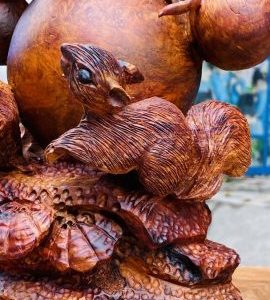Hồ Lô Sóc Gỗ Nu Sưa