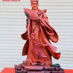 Tượng Khổng Minh Gỗ Trắc