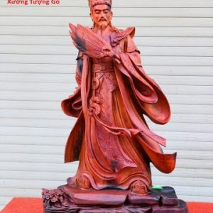 Tượng Khổng Minh Gỗ Trắc