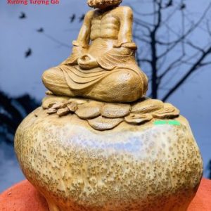 Tượng Đạt Ma Gỗ Nu Ngọc Am