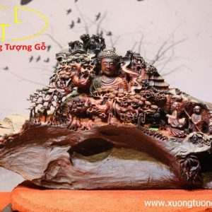 Nhất Tâm Bái Phật Gỗ Trắc