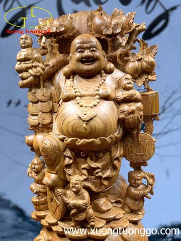 Di Lặc Ngũ Phúc Vác Cành Đào Di Lặc Ngũ Phúc Vác Cành Đào