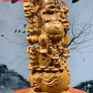 Di Lặc Ngũ Phúc Vác Cành Đào Di Lặc Ngũ Phúc Vác Cành Đào