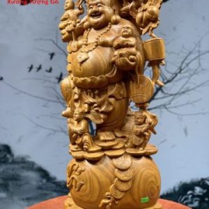Di Lặc Ngũ Phúc Vác Cành Đào Di Lặc Ngũ Phúc Vác Cành Đào