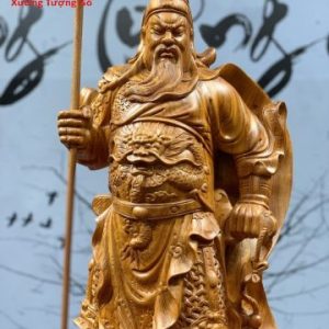 Quan Công Chống Đao Gỗ Hương