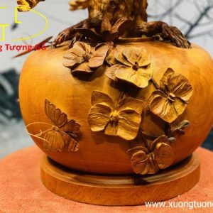 Bình  Mai Phú Quý Gỗ Hương