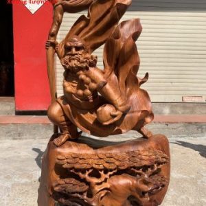 Đạt Ma Múa Võ Gỗ Hương