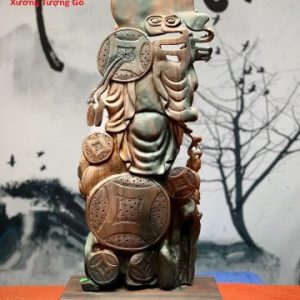 Di Lặc Tam Tiểu Đứng Núi Tiền Gỗ Trắc Di Lặc Tam Tiểu Đứng Núi Tiền Gỗ Trắc