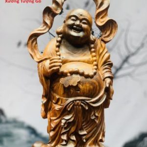 Di Lặc Đứng Nấm Gỗ Cẩm