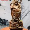 Di Lặc Đứng Hoa Gỗ Cẩm