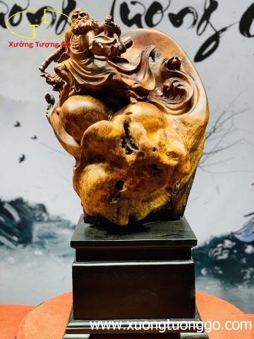 Tượng Đạt Ma Múa Võ Gỗ Nu Hương Tượng Đạt Ma Múa Võ Gỗ Nu Hương