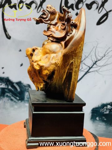 Tượng Đạt Ma Múa Võ Gỗ Nu Hương Tượng Đạt Ma Múa Võ Gỗ Nu Hương