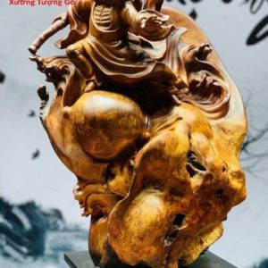 Tượng Đạt Ma Múa Võ Gỗ Nu Hương Tượng Đạt Ma Múa Võ Gỗ Nu Hương