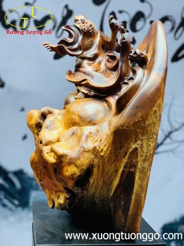 Tượng Đạt Ma Múa Võ Gỗ Nu Hương Tượng Đạt Ma Múa Võ Gỗ Nu Hương