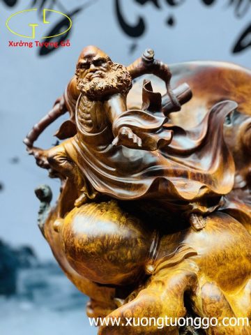 Tượng Đạt Ma Múa Võ Gỗ Nu Hương Tượng Đạt Ma Múa Võ Gỗ Nu Hương